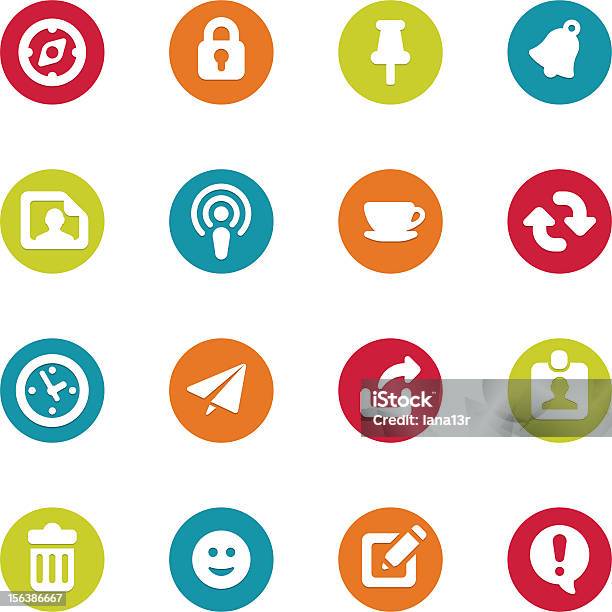 Internet Icons Set Stock Illustration - Download Image Now - Anthropomorphic Smiley Face, Business, Chart