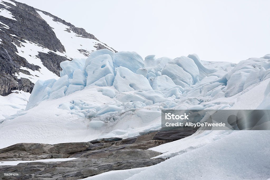 Bodalsbreen 빙하 (요스테달스브린 국립 공원, 노르웨이) - 로열티 프리 경관 스톡 사진