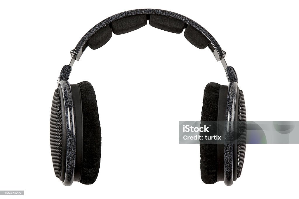 Duże słuchawki bezprzewodowe puste - Zbiór zdjęć royalty-free (Akcesorium osobiste)