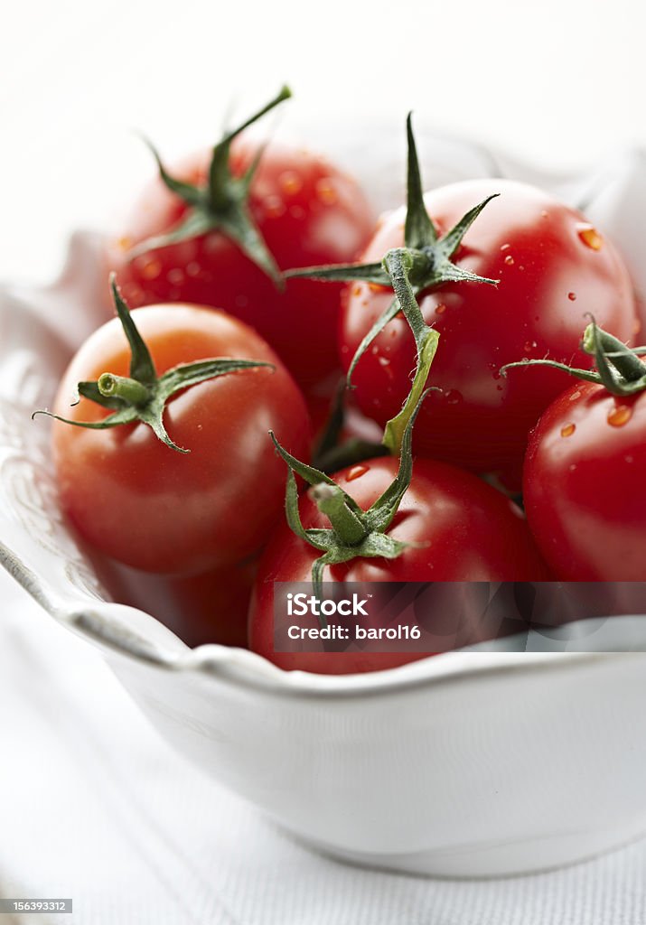 Cherry-Tomaten in eine Schüssel - Lizenzfrei Bildschärfe Stock-Foto