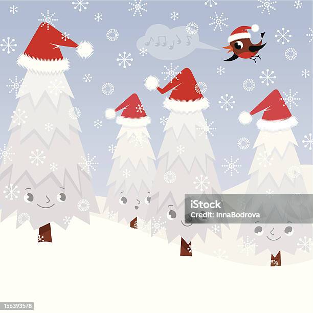 크리스마스 퍼 나무 노래에 대한 스톡 벡터 아트 및 기타 이미지 - 노래, 새, 크리스마스