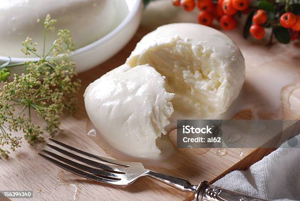 Fresh Mozzarella Stock Photo - Download Image Now - Appetizer, Cheese, Close-up