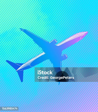istock Airliner flying in the clouds 1563985474
