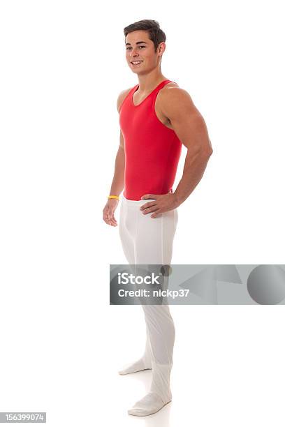 Mężczyzna Gymnast - zdjęcia stockowe i więcej obrazów 20-29 lat - 20-29 lat, Białe tło, Biały