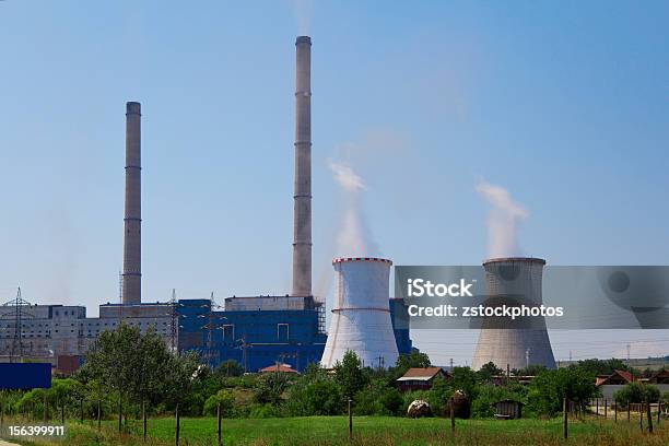 Kohle Powered Power Plant Stockfoto und mehr Bilder von Abgas - Abgas, Balkengerüst, Baugewerbe