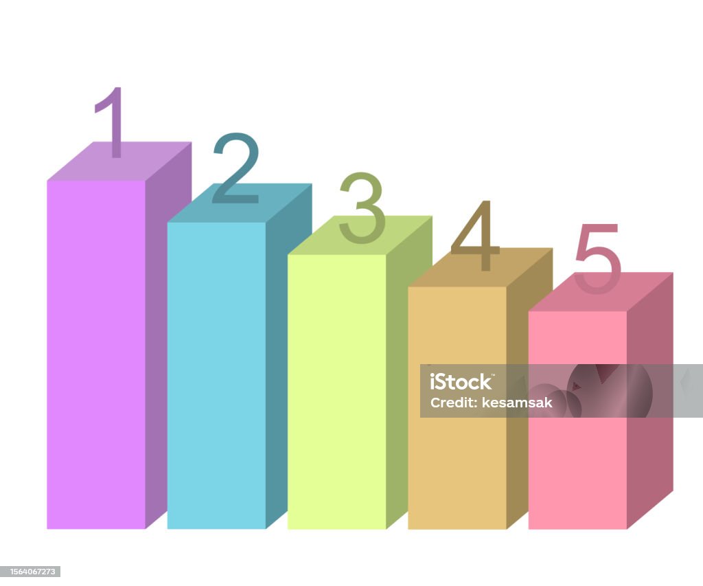 Template Infographics 3d Block For Diagram Data Elements Stock ...