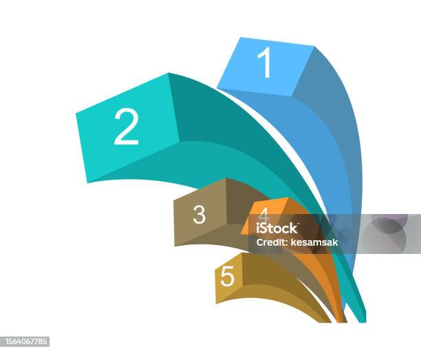 Template Infographics 3d Block For Diagram Data Elements Stock ...