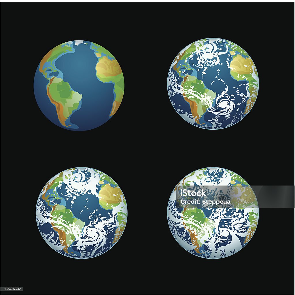 Erde - Lizenzfrei Globus Vektorgrafik