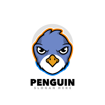 Penguin head cartoon