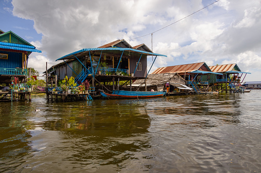 Kampong Phluk is a small Floating village on the outskirts of Siem Reap, Cambodia. The village survives on fishing and tourism on the Tonle Sap.