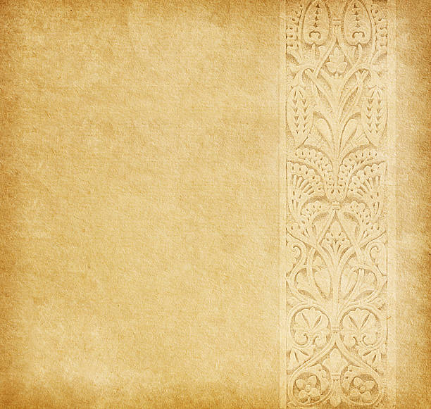istock Old  paper with oriental ornament. 156413592
