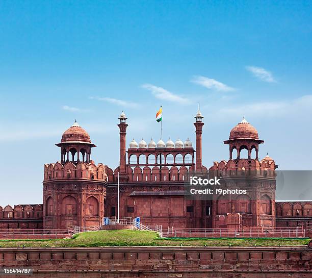 Red Fort Delhi India Stock Photo - Download Image Now - Ancient, Architecture, Building Exterior