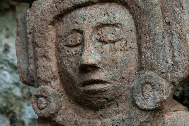 istock Maya goblin sculpture known as Alux 1564163644