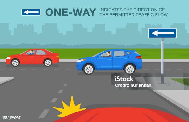 Intersection While Driving Safe Driving Tips And Traffic Regulation Rules Car Is Reaching The ...