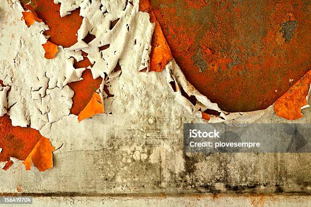 Pared Grunge Viejo Foto de stock y más banco de imágenes de Abstracto - Abstracto, Antiguo, Arquitectura