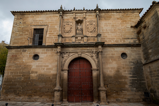 Church of San Pedro, in the city of Ubeda, province of Jaen, Spain. It was built between the 13th and 17th centuries and has been remodelled several times over the years