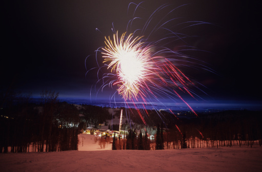 New Year's Eve and fireworks go hand in hand at Grand Targhee Resort.