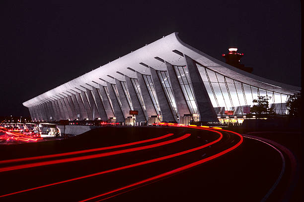 istock Dulles International Airport at night 156423706