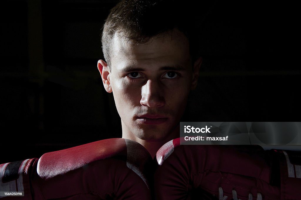 Retrato de jovem Boxeador - Royalty-free Adulto Foto de stock