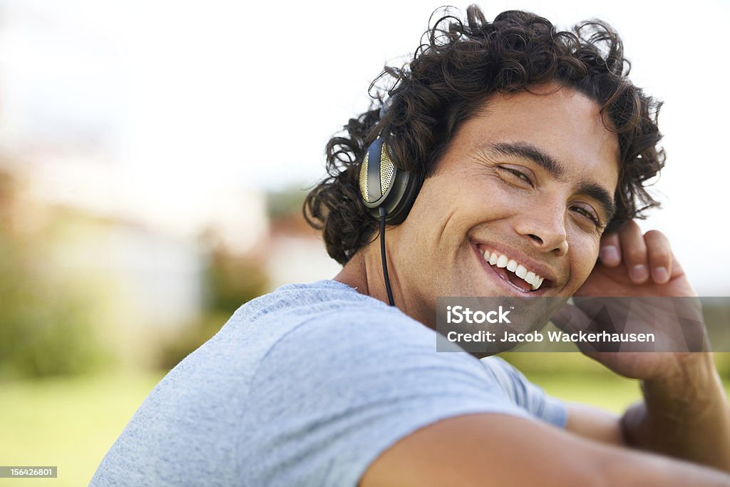 Ho preso la mia musica ovunque - Foto stock royalty-free di Abbigliamento casual