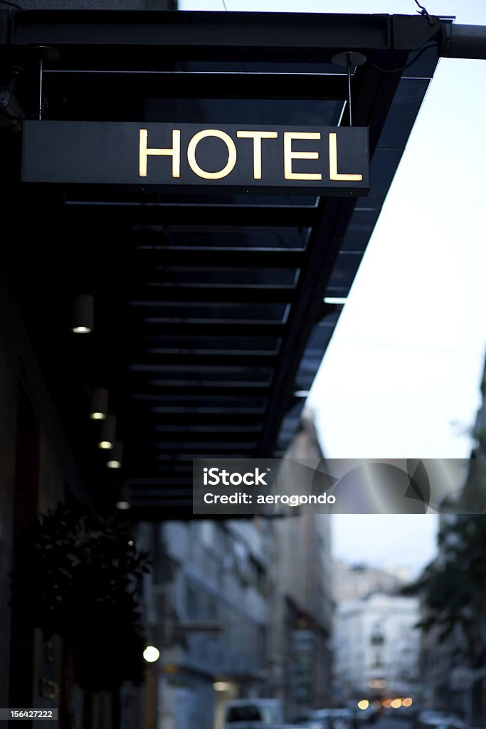 Знак отеля - Стоковые фото Архитектура роялти-фри