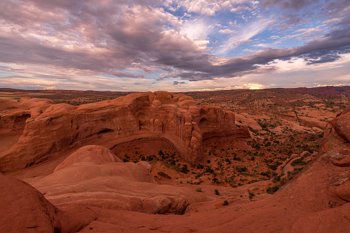 Viewpoint behind Delicate Arch in Arches National Park, Utah, United States