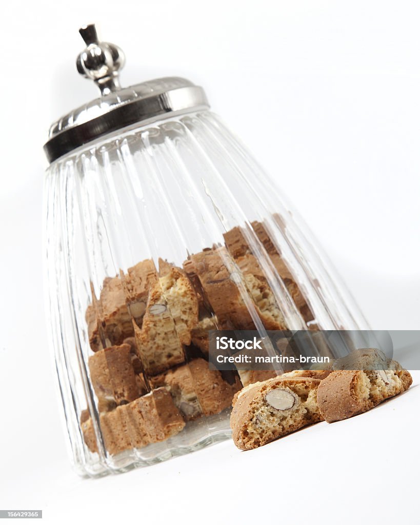 Deliziosa cantuccini da intalian nonna in Barattolo di vetro - Foto stock royalty-free di Barattolo di vetro