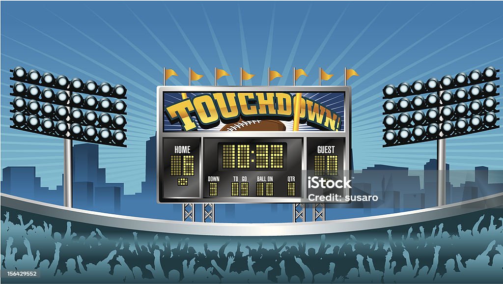 Football Scoreboard Scoreboard stock vector