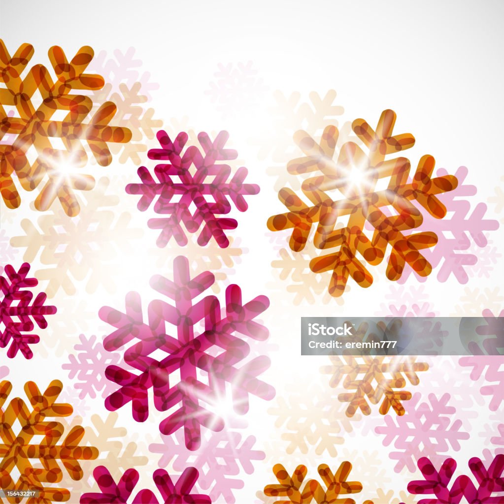 Fond de flocon de neige - clipart vectoriel de Abstrait libre de droits