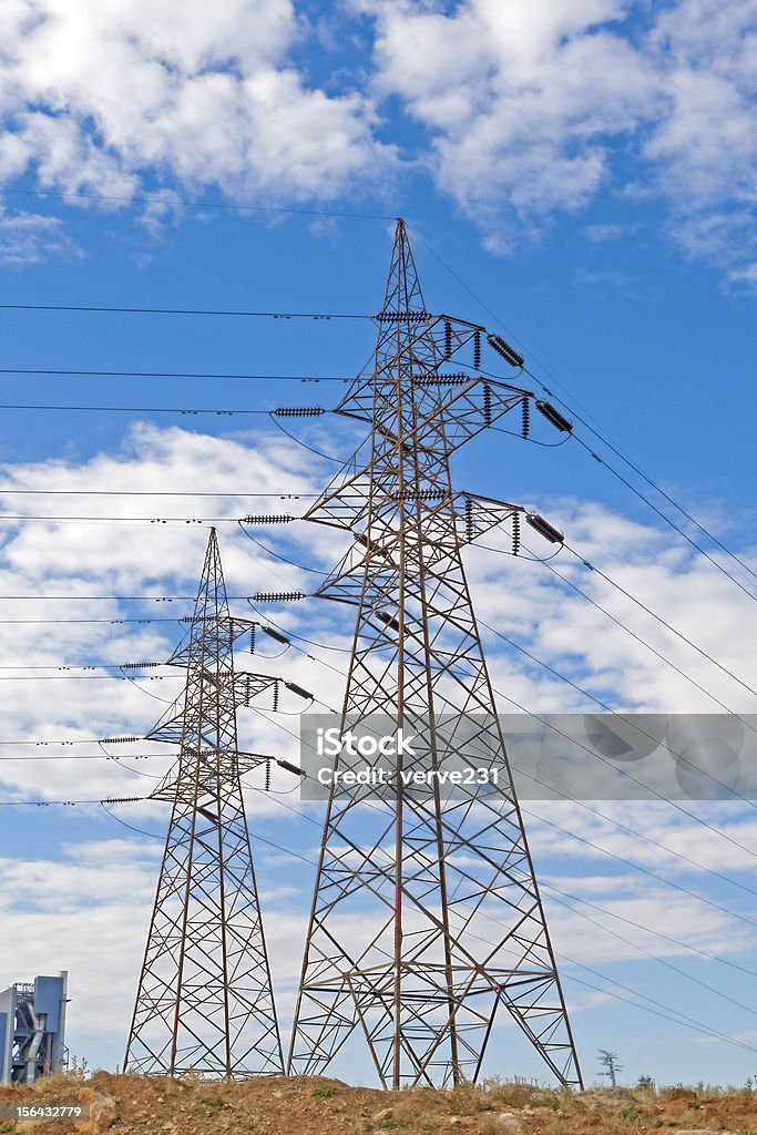 Piliers d'électricité - Photo de Acier libre de droits