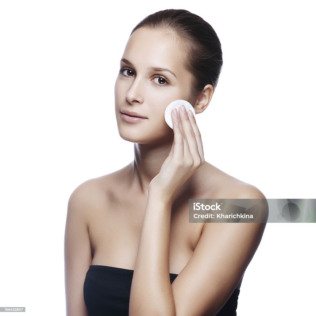 Piękna kobieta z zdrowia skóry skóry - Zbiór zdjęć royalty-free (Cera)