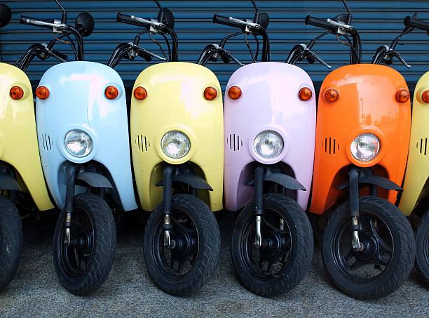 Colorful Scooters for Rent