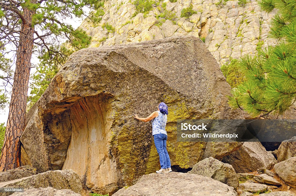 루킹 at 타락 바위산 지역에서는 - 로열티 프리 데빌스 타워 국립 천연 기념물 스톡 사진