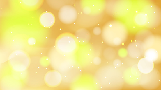 Gold defocused bokeh light circle bubble dot abstract background for christmas event