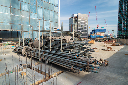 rebar equipment, reinforced steel in construction design