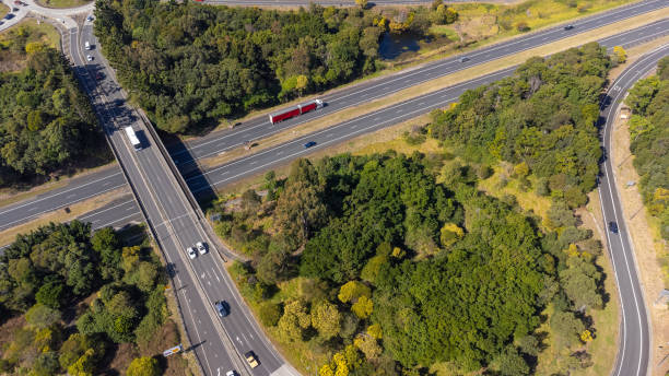 istock Motorway bridge at a junction on the freeway 1564457296