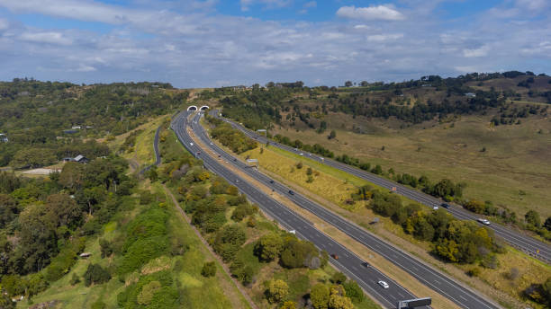 istock Aerial View of a Multiple Lane Motorway 1564457298