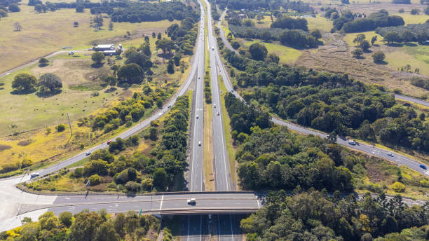 istock Motorway bridge at a junction on the freeway 1564457300