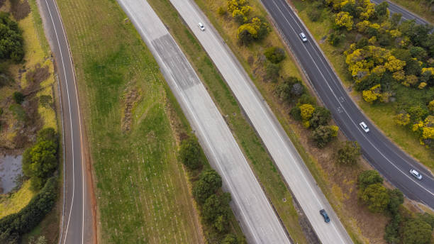 istock Aerial View of a Motorway 1564458960