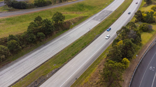 istock Aerial View of a Motorway 1564458968