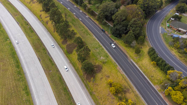 istock Aerial View of a Motorway 1564458988
