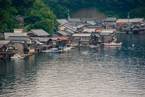 istock houses with boat garage in Japan 156445922