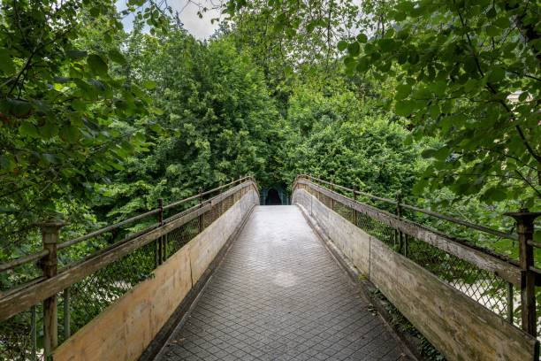 istock Footbridge in Bad Ischl, Austria 1564469656