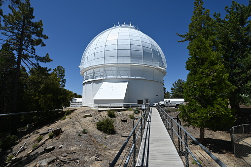 Industrial Telescope on the top of a mountain in California.