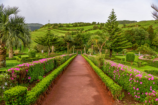 A glimpse of Tuscany country shoot from Boboli garden in Florence, Tuscany - Italy