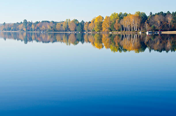 istock Reflection of Fall Colors in a Lake 156450444