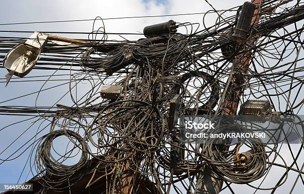 Przewody Elektryczne Nepal - zdjęcia stockowe i więcej obrazów Bez ludzi - Bez ludzi, Chaos, Elektryczność