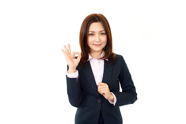istock Smiling business woman 156453240