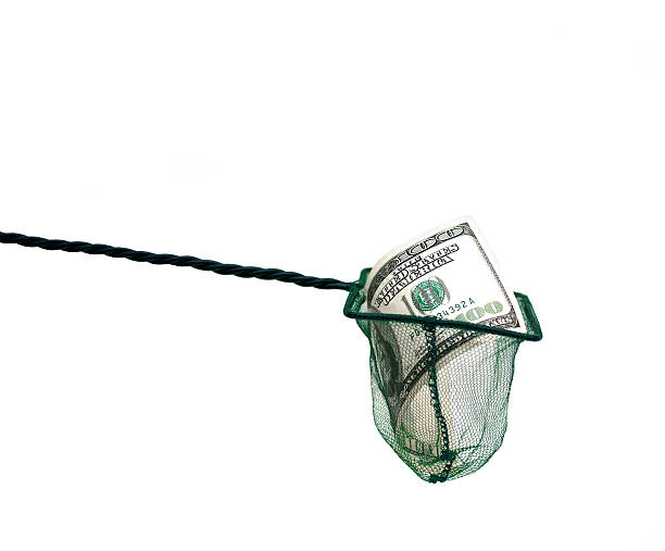 istock money in fishing net 156455253