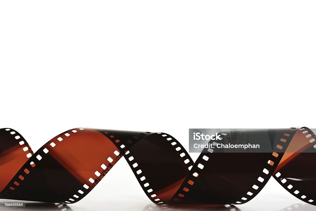 Tira de película aislado sobre fondo blanco - Foto de stock de Cineasta libre de derechos